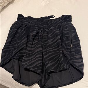 Lululemon Athletica Black Zebra Athletic Shorts